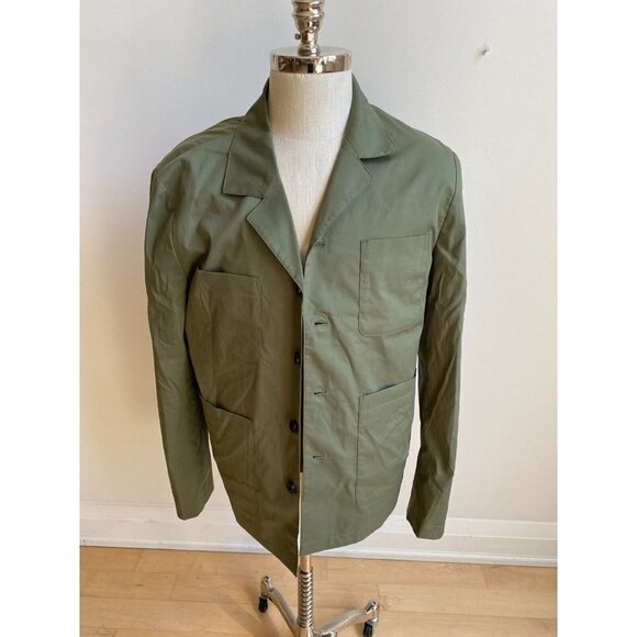 BNWOT Selected Homme Mens Button Green Shirt "Hybrid Blazer" Jacket New - Picture 2 of 8